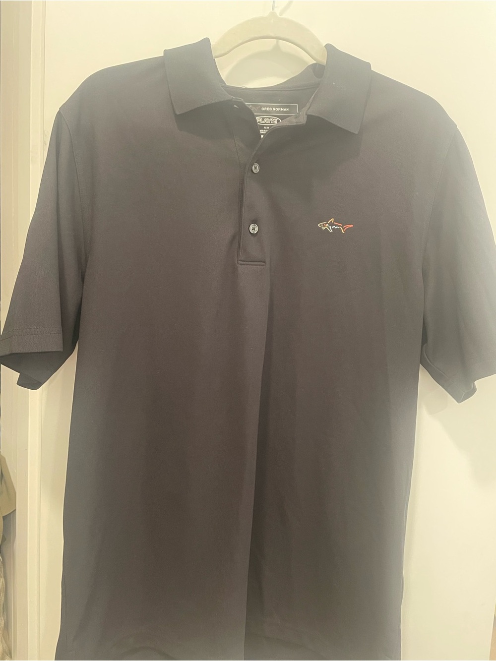 Greg Norman Black Short-Sleeve Polo (Play Dry)